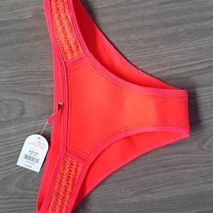 Neon Pink Crochet Bikini Bottom